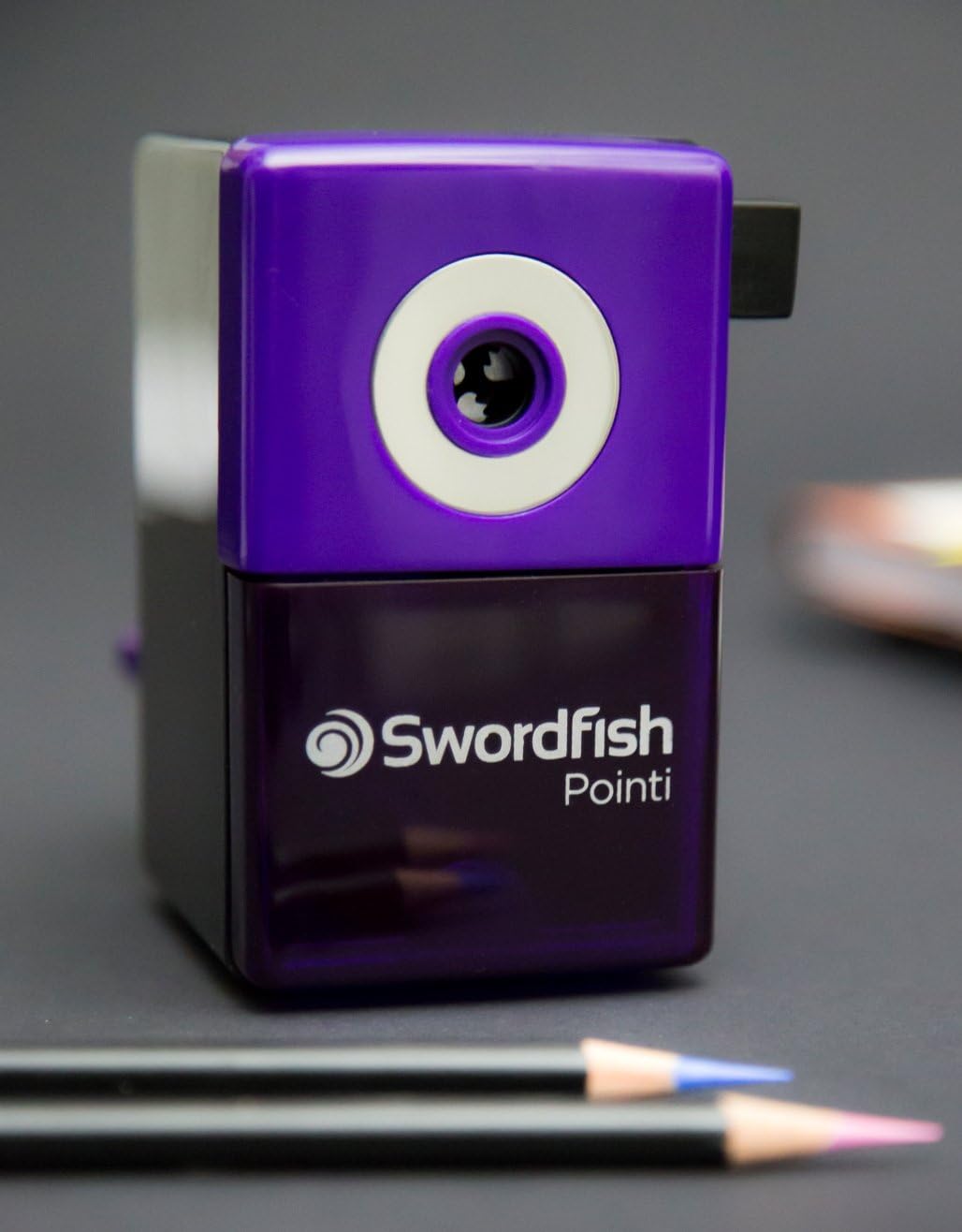 Swordfish 'Pointi' 8mm Desktop Manual Pencil Sharpener Ref: 40235