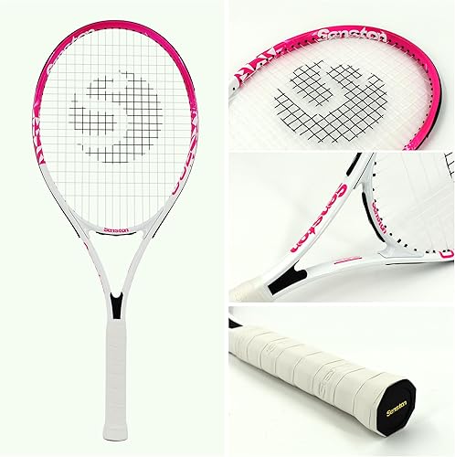 Miniatura 4 de Senston Raqueta de tenis profesional de 27 pulgadas y overgrip