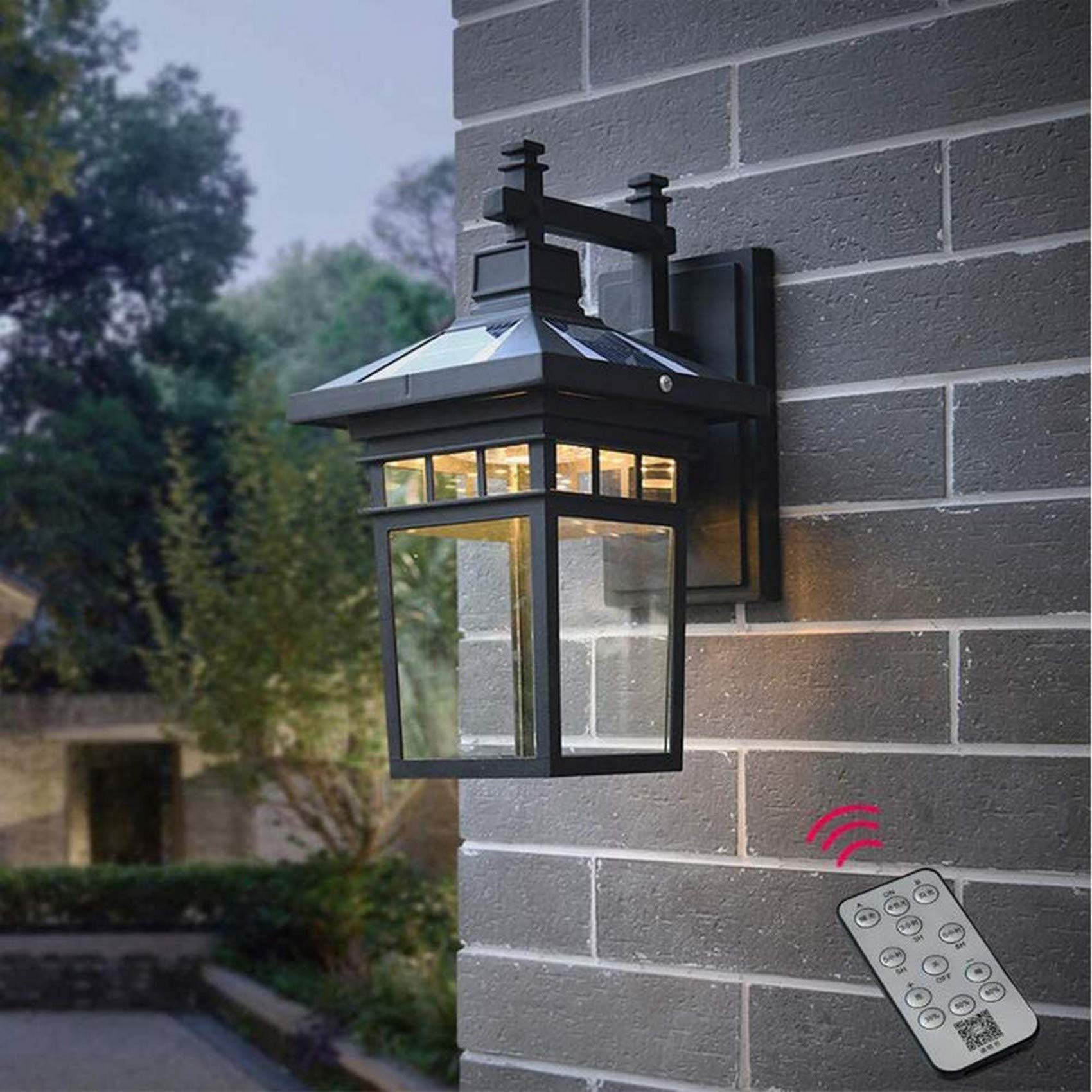 Zewnętrzna lampa ścienna solarna LED wspornik światła wodoodporna IP65 na dziedziniec, balkon, przejście, ogród, krajobraz, oświetlenie dekoracyjne
