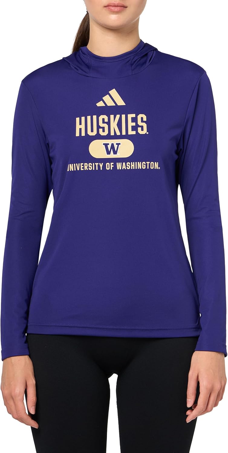 adidas womens D4t University of Washington Lightweight Hoodie