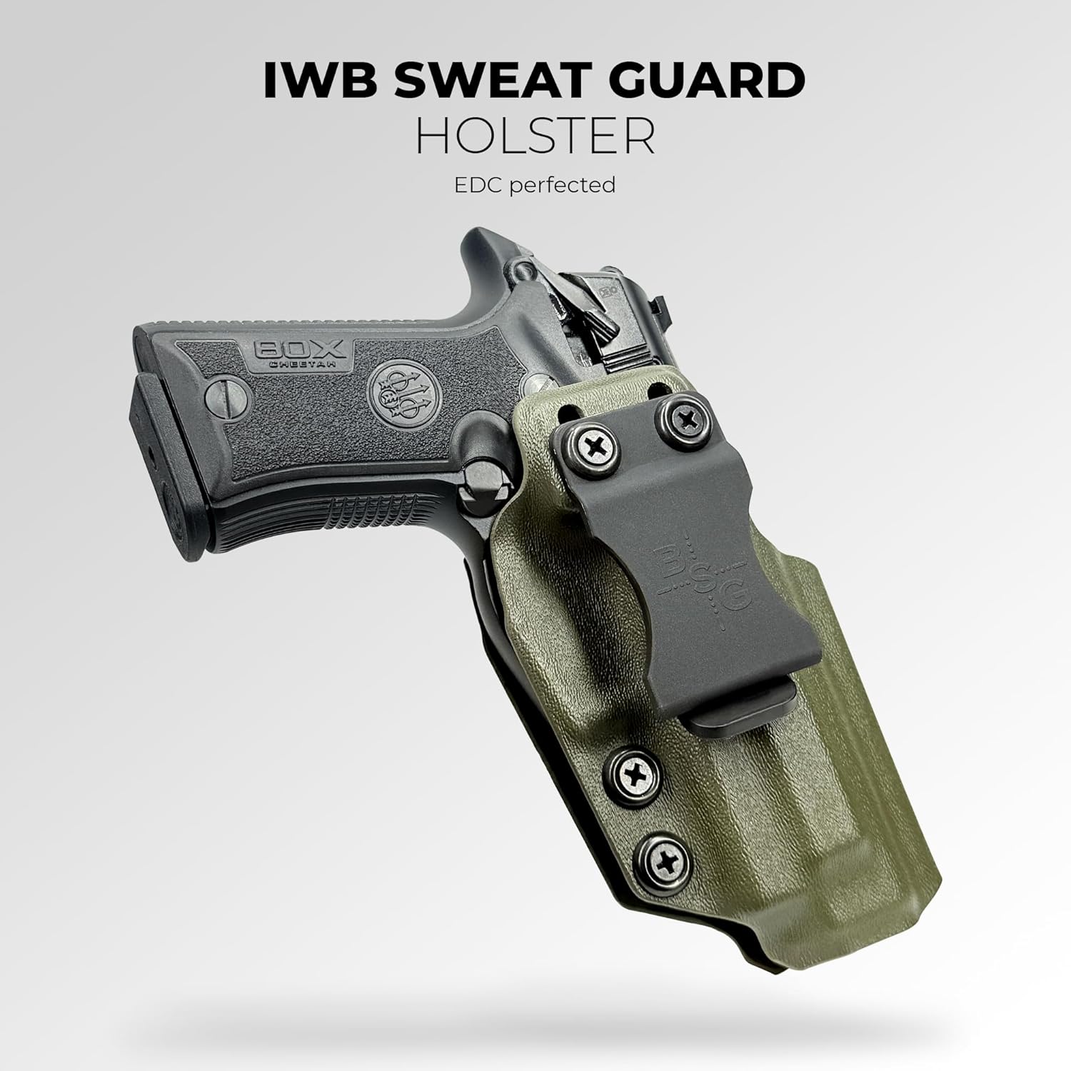 Black Scorpion Outdoor Gear IWB Sweat Guard Holster fits Staccato CS (2023 Model)