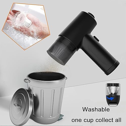 Miniatura 6 de BTFDREEM Plumero de aire comprimido soplador de aire eléctrico de 7600 mAh y aspiradora 2 en 1 3 velocidades de 51000 rpm soplador de aire