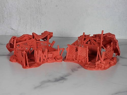 Vista 4 de Infinite Dimensions Games - Miniatura impresa en 3D Wightwood Abbey Beggars' Hovels