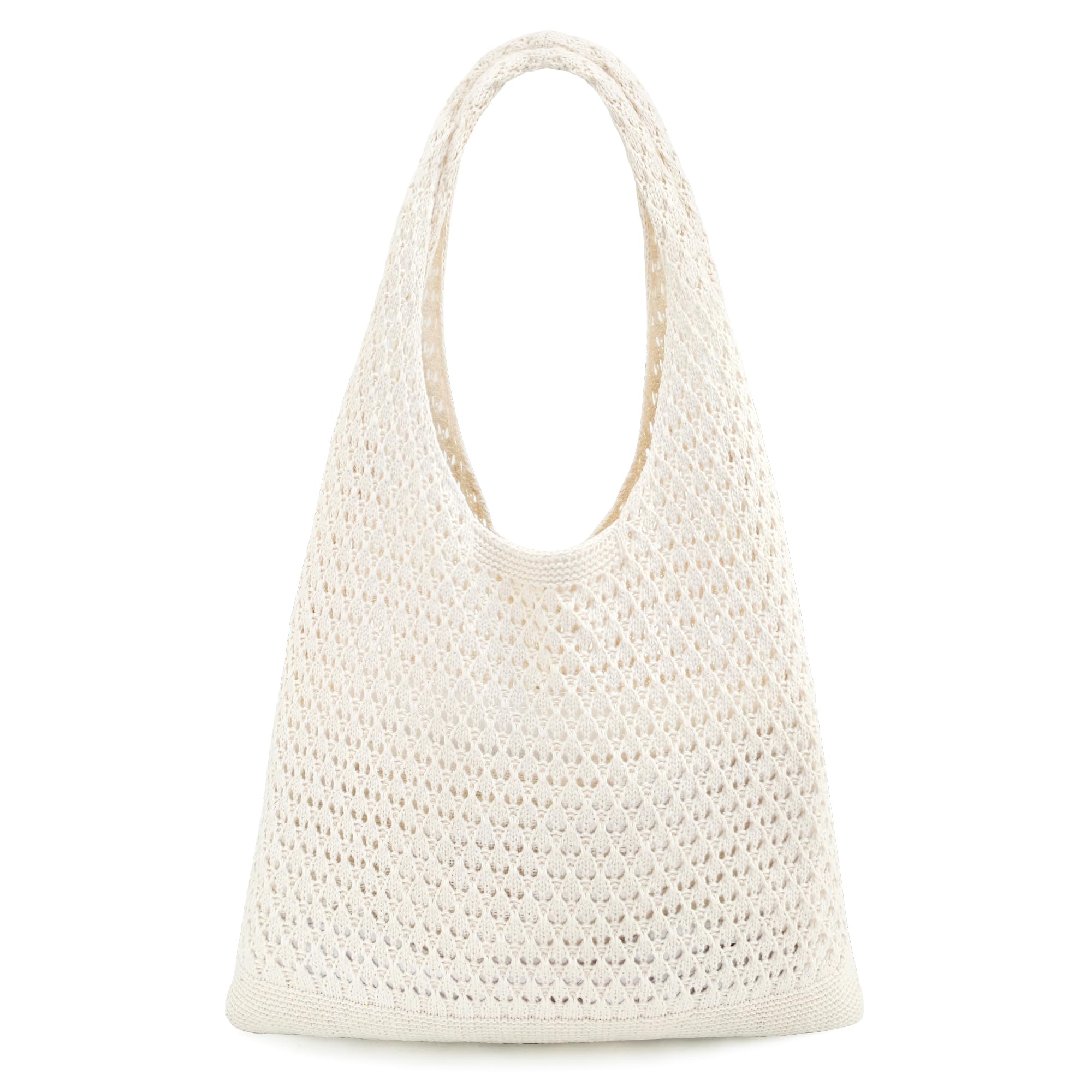 beifon Strandtasche Damen Sommer Boho, Gestrickte Tasche Beach Bag Netz Strandbeutel, Häkeltasche Mesh Gehäkelt Handtasche, Tote Bag Netztasche Umhängetasche Sommertaschen für Reisen, Alltag