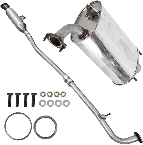 Resonator and Exhaust Muffler System Kit Compatible with Camry 2.4L