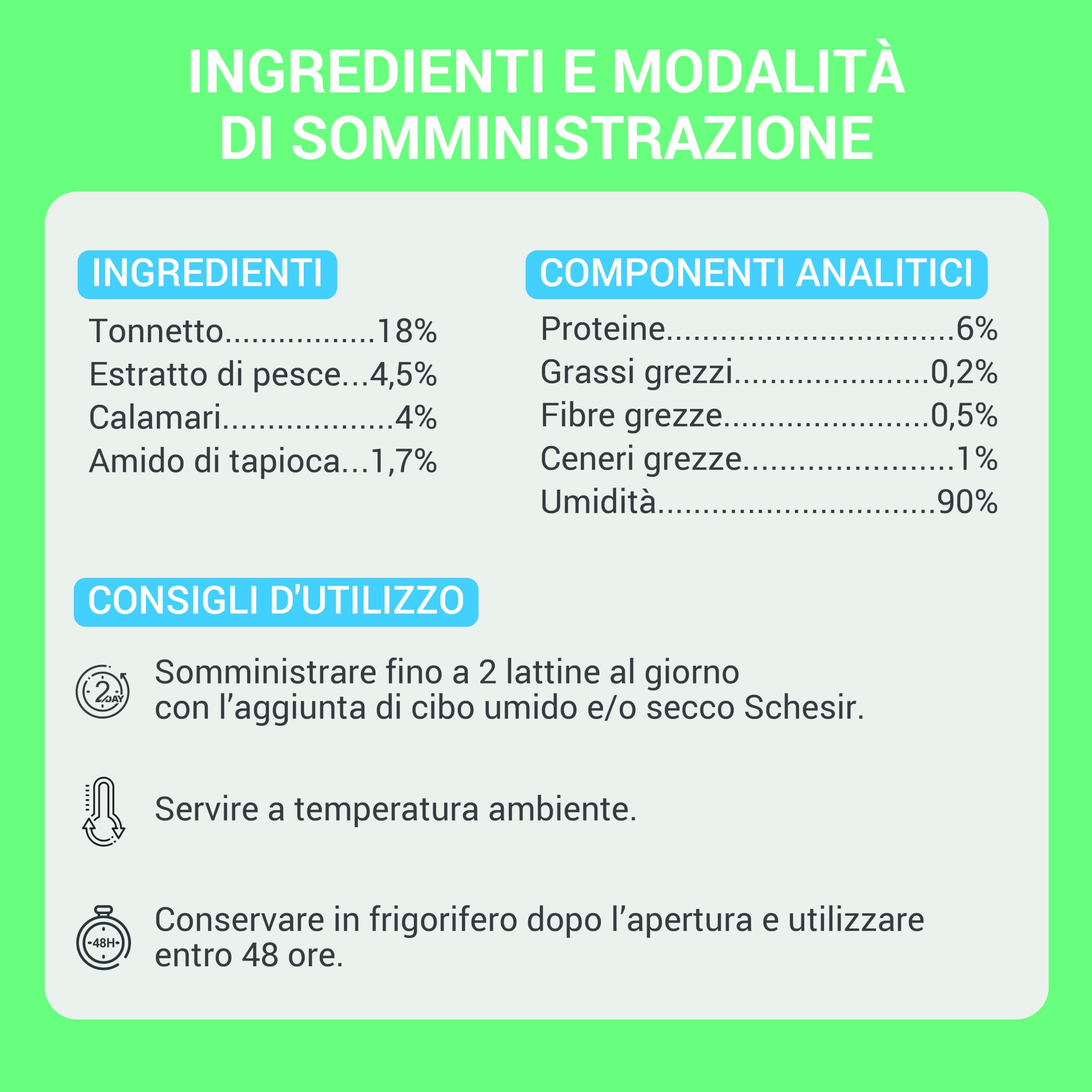 Schesir, Zuppa con Filetti di Tonno e Calamari, in busta, Cibo Umido Complementare per Gatti, Ricetta Originale, 100% Naturale, Cruelty Free, 12 x 40g