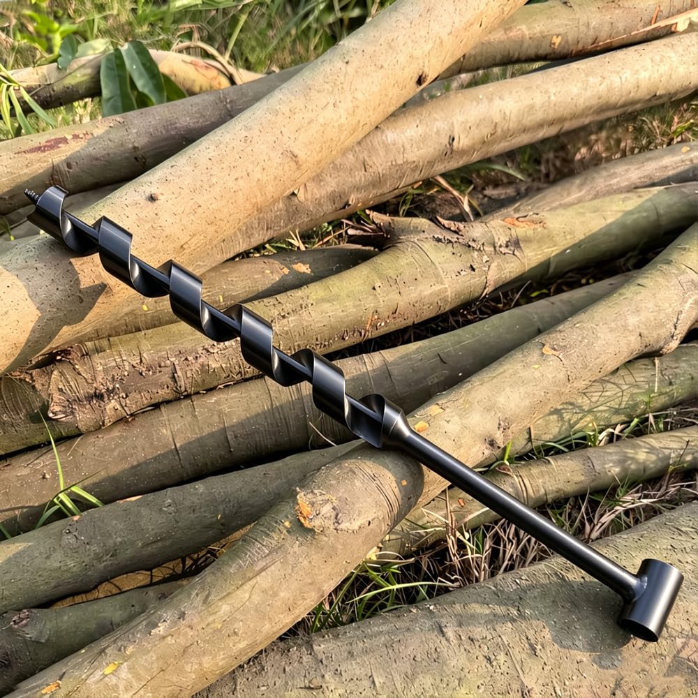 Broca manual de madera, 5 unidades, manual Bushcraft, acero resistente, broca de serpiente de ojo escocés, equipo Bushcraft, equipo de supervivencia al aire libre, kit de supervivencia para camping