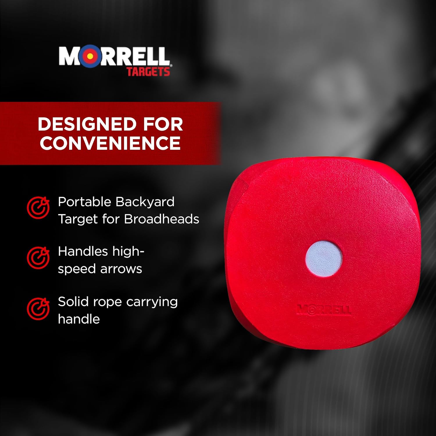 Morrell High Roller Foam Archery Target, 6-Sided Cube with 21 Bullseyes