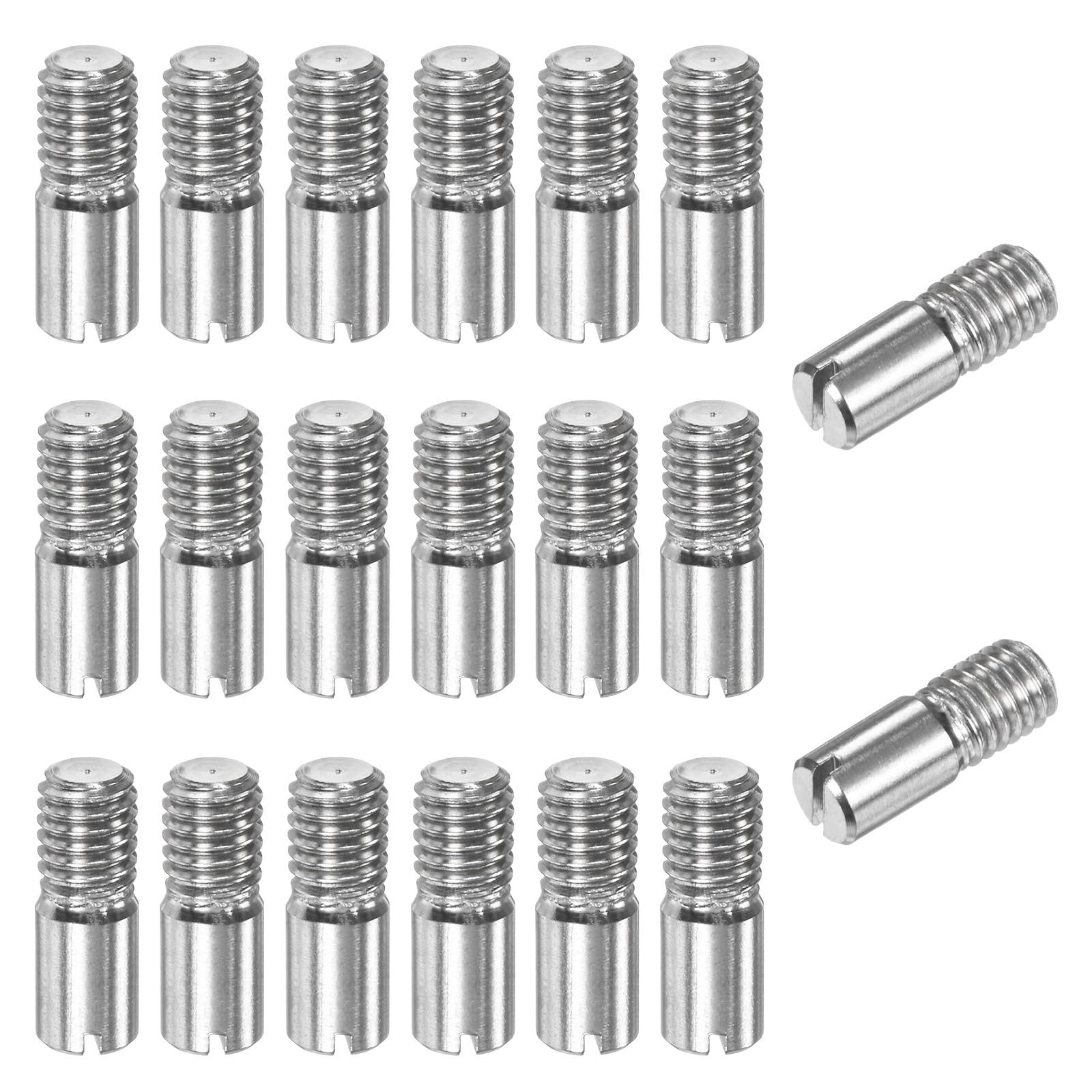M METERXITY 20-Pack M5 x 14mm Slotted Cylindrical Pin Dowel