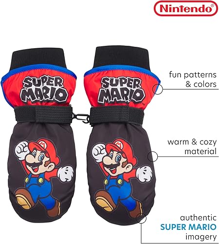 Miniatura 2 de Nintendo Guantes de esquí de Mario Bros. - Guantes de esquí de Super Mario Bros. (2-7)