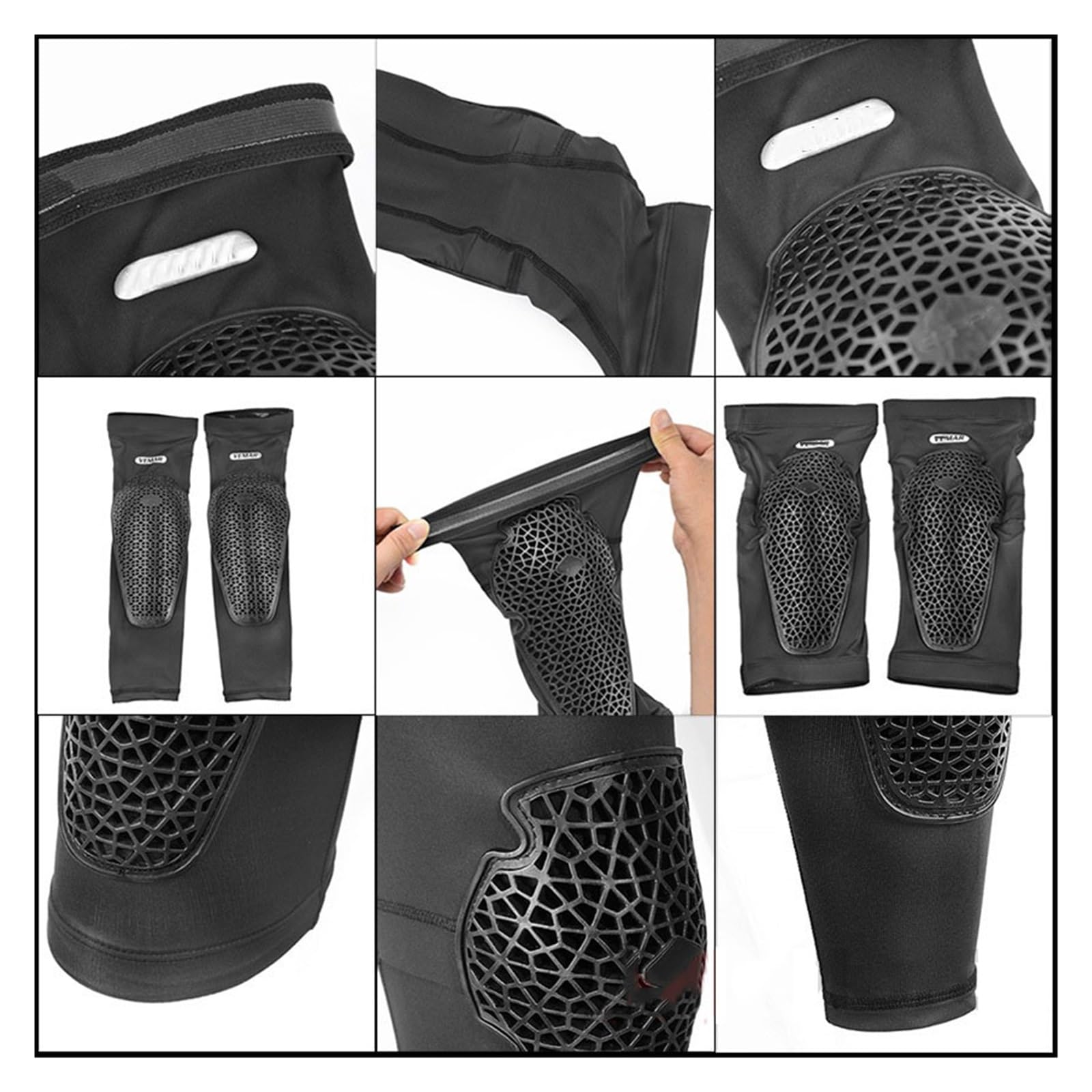 BSD1002 4 pièces VTT genouillères coudières Motocross Moto Cyclisme coude Genou Protecteur Garde équipement de Protection