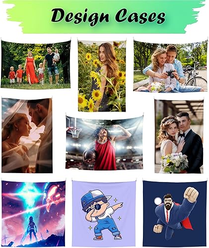 Miniatura 3 de XIAYUEHUA Bandera de fondo personalizada para dormitorio, pancartas y letreros personalizados para colgar en la pared para decoración de habitación