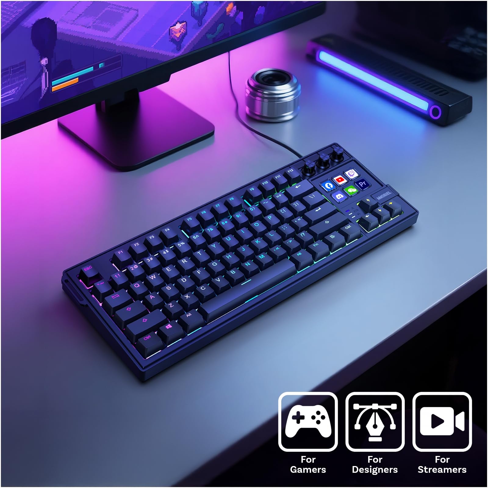 Amazon | メカニカルキーボード MMOBIEL製 – QWERTY ホットスワップ