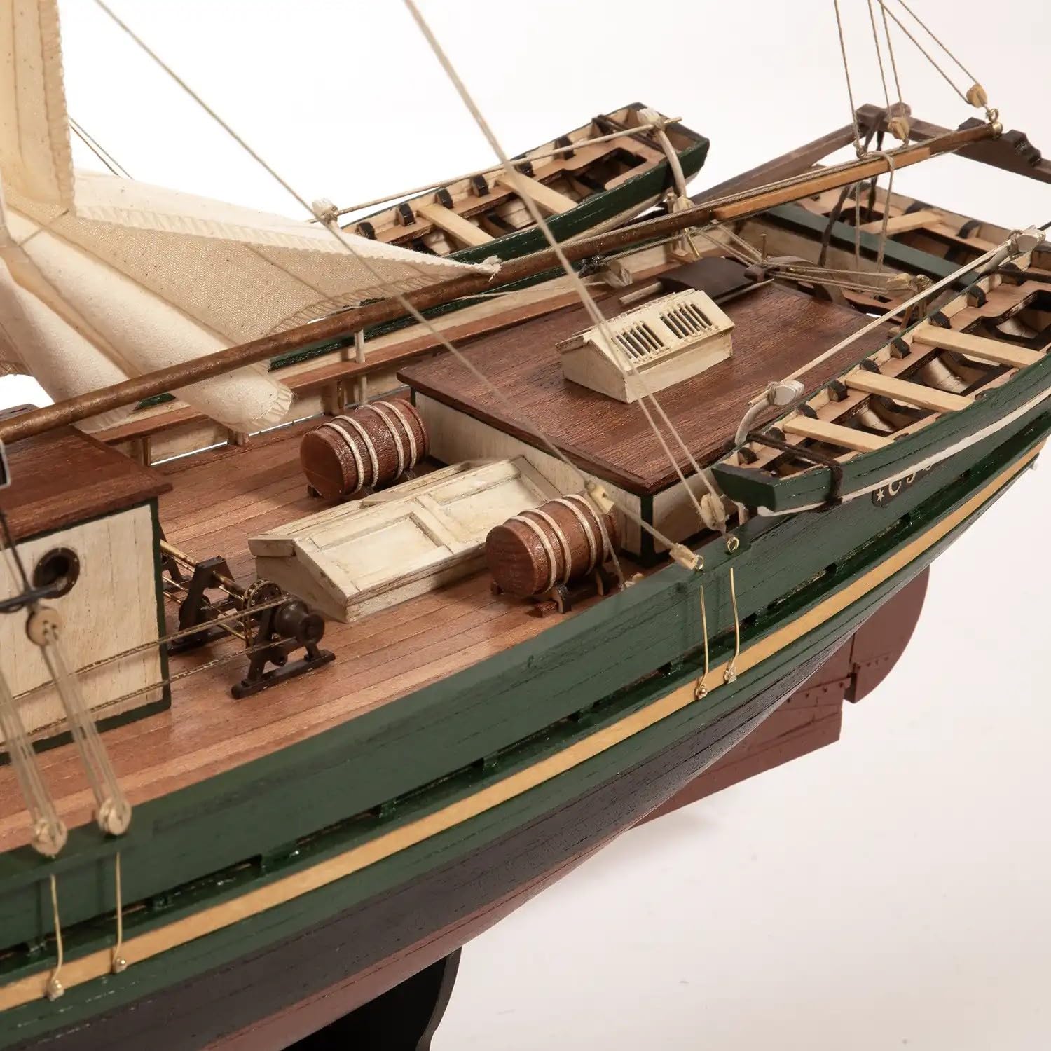 Occre Gjøa 12016 Modellbausatz Schiff aus Holz, Maßstab 1:45, Segel inklusive, Kit aus Holz und Metall zum Bauen, 725 x 665 x 295 mm