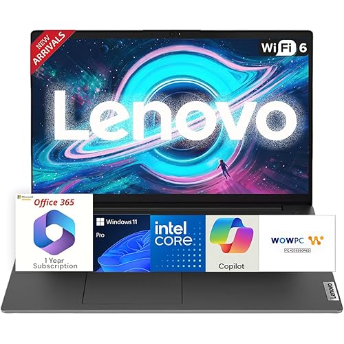 Lenovo Business Laptop with Microsoft Office 365, Intel 6-Cores Processor (Outperforms i7-1165G7), 15.6" FHD LED Display, 36GB RAM, 1TB SSD, Ethernet RJ-45, HDMI, Wi-Fi, Windows 11 Pro, WOWPC USB