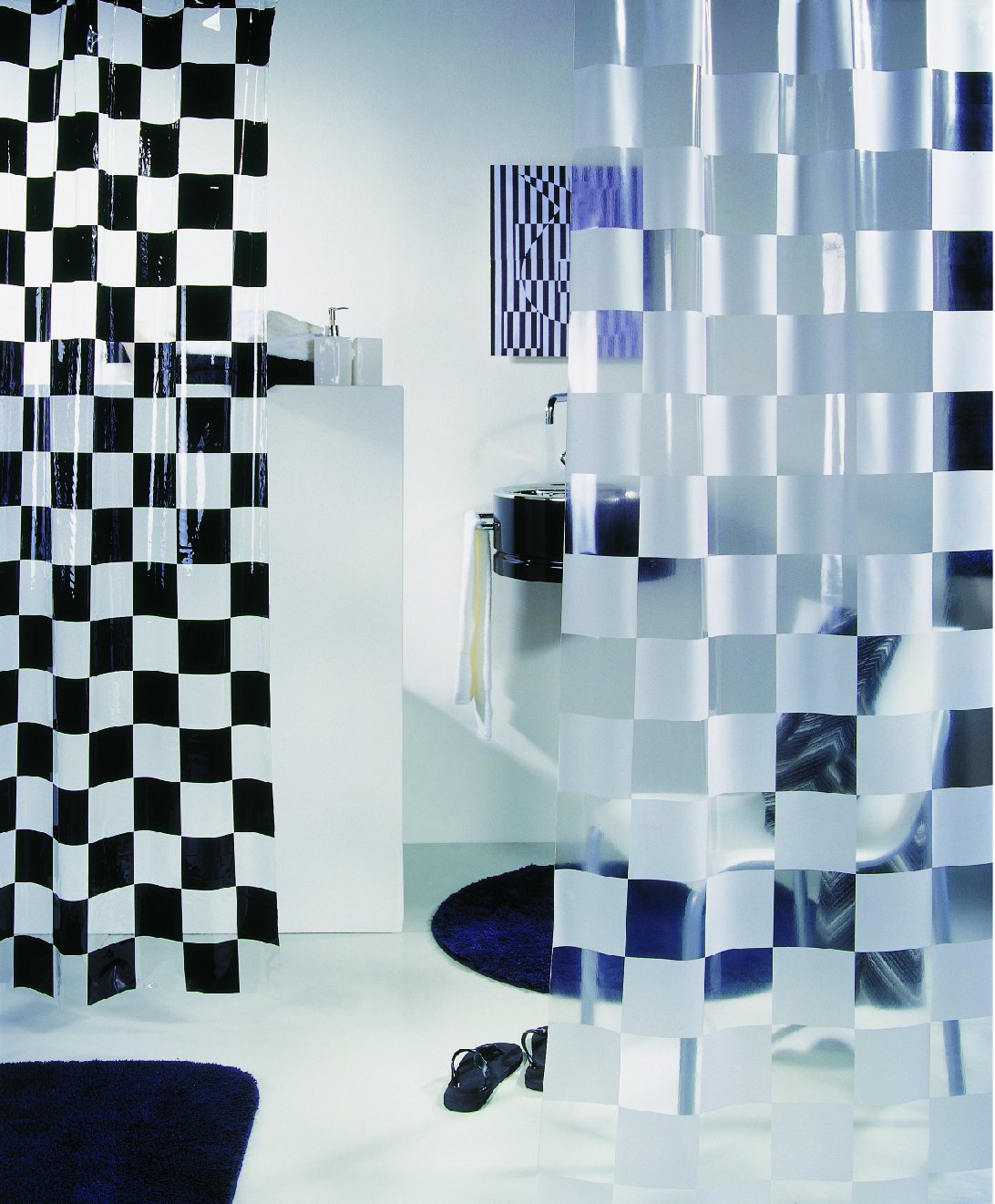 Spirella Motion 1007825 Scendibagno 55x65 cm Colore: Blu Elettrico