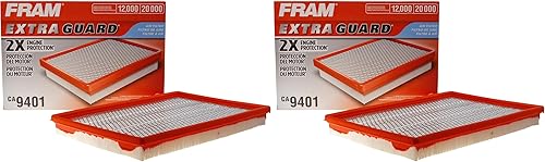 Miniatura 8 de FRAM Extra Guard CA9401 - Filtro de aire de repuesto para modelos seleccionados de Chrysler, Dodge y Ram, proporciona protección de filtro de hasta
