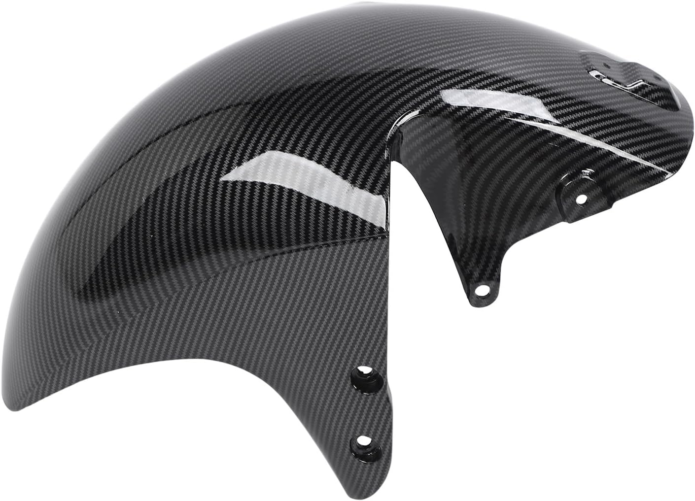 – Cryfokt Carbon Fiber Style Motorcycle Front Mud Guard High Hardness Guard Cover Fit for Suzuki, Lightweight ABS Material Front Fairing Mud Flap for Safety
