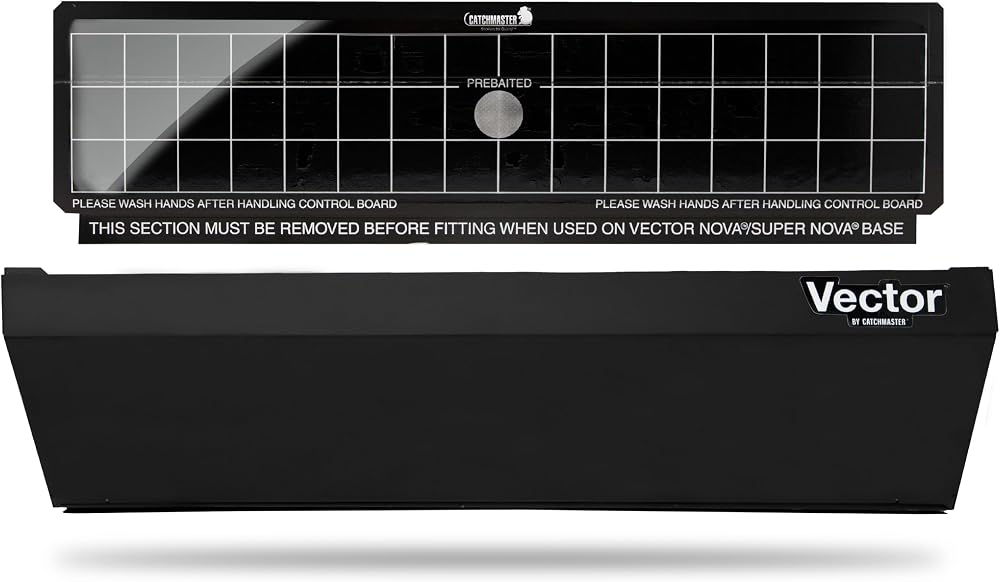 Catchmaster Vector Optima Black Wall-Mounted UV Fly Light Trap, Fly Trap for Restaurant Dining Areas, Bakery, Deli & Meat Cases, and Office Spaces, UV Lamp Insect Killer