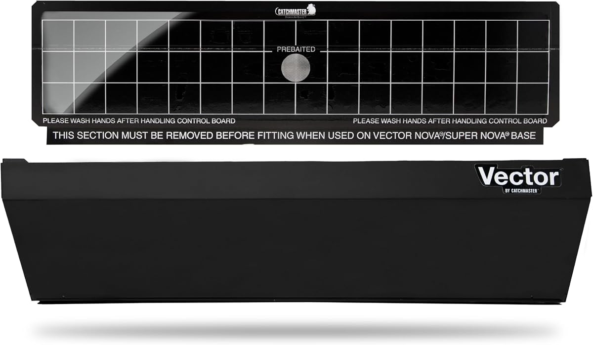 Catchmaster Vector Optima Black Wall-Mounted UV Fly Light Trap, Fly Trap for Restaurant Dining Areas, Bakery, Deli & Meat Cases, and Office Spaces, UV Lamp Insect Killer