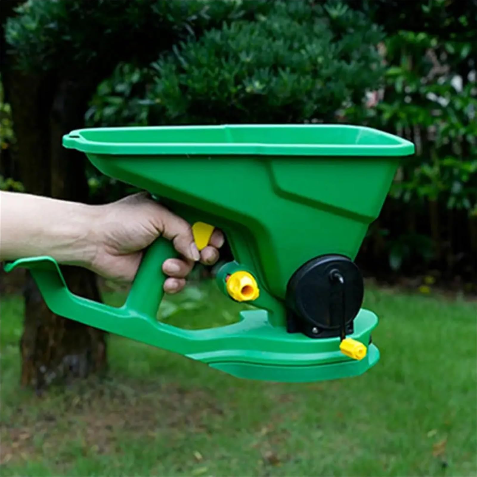 semoir Manuel Épandeur de Jardin Portable, jardinière portative pour Jardin et Ferme avec capacité de 1,5 l, 5 Vitesses, économie d'énergie Fournitures de Jardin