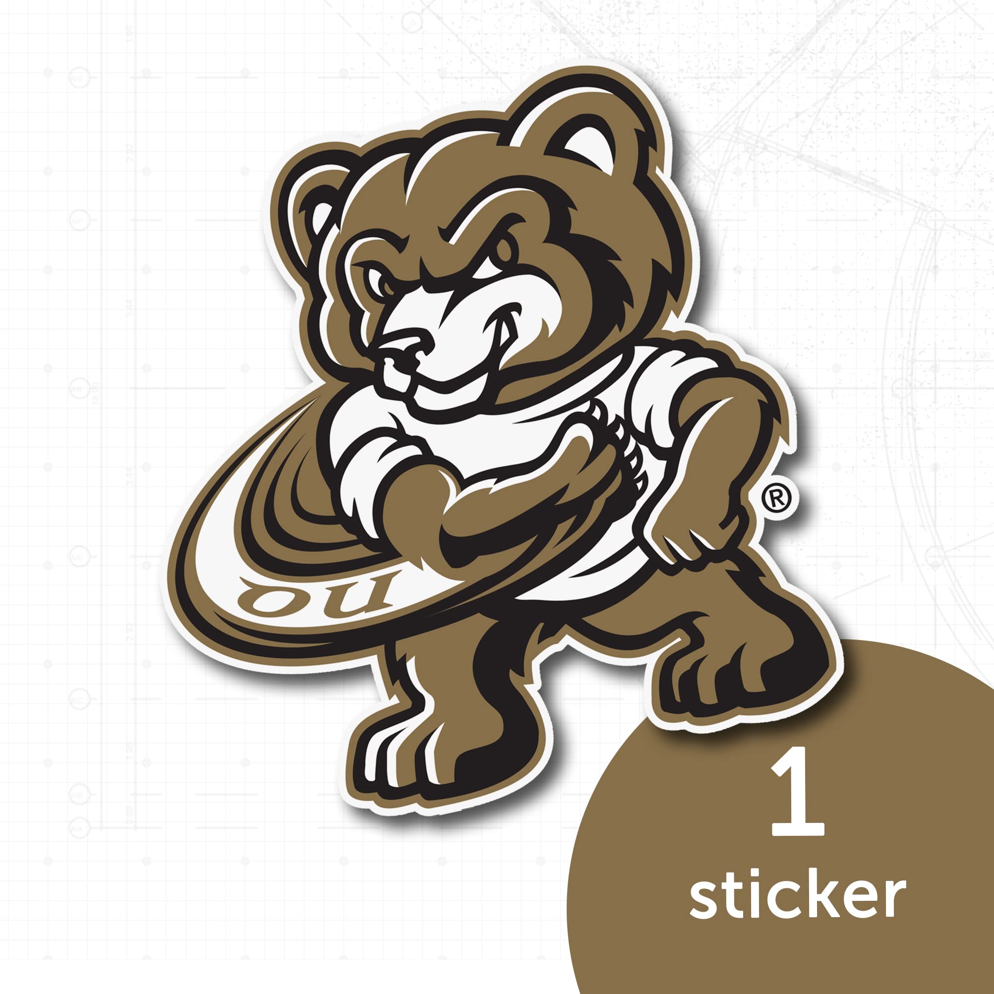 Desert Cactus University Of Montana Sticker | Grizzlies UM Vinyl Decal For Laptop, Car, Water Bottle - View #2