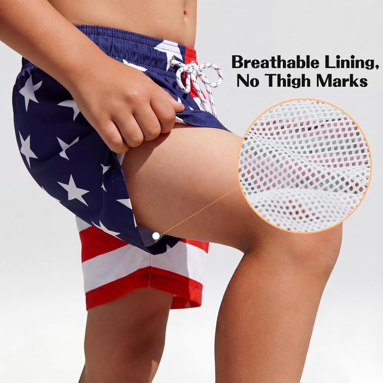 Durio Boys' Swim Trunks - Quick Dry Board Shorts with Stretchy Fabric