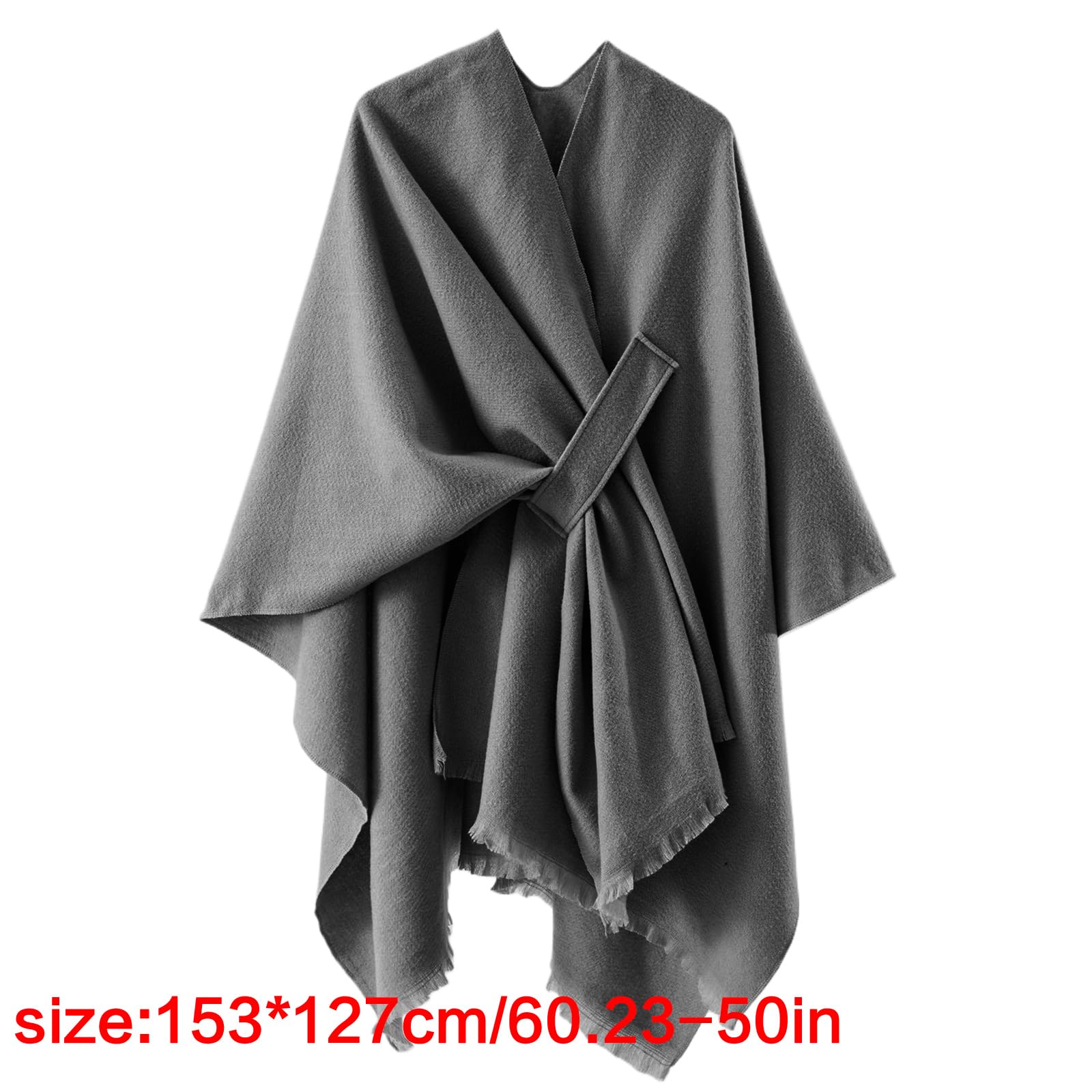Poncho Femme Chic Et Elegant Poncho Châle Femme Écharpe Cape Épaissie Elégant Chaud Hiver Cape Femme Chic Et Elegant