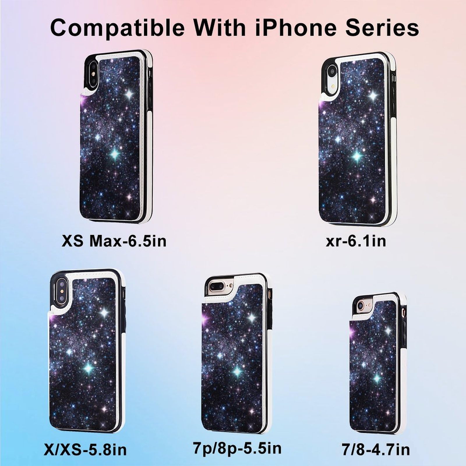 Amazon.co.jp: iPhone XS Maxケース 手帳型 宇宙柄 星空柄 銀河柄 