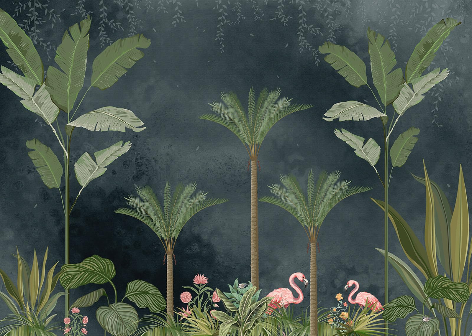 Papier peint panoramique Flamants Roses XXL 449 x 320 cm tapisserie Lumalea