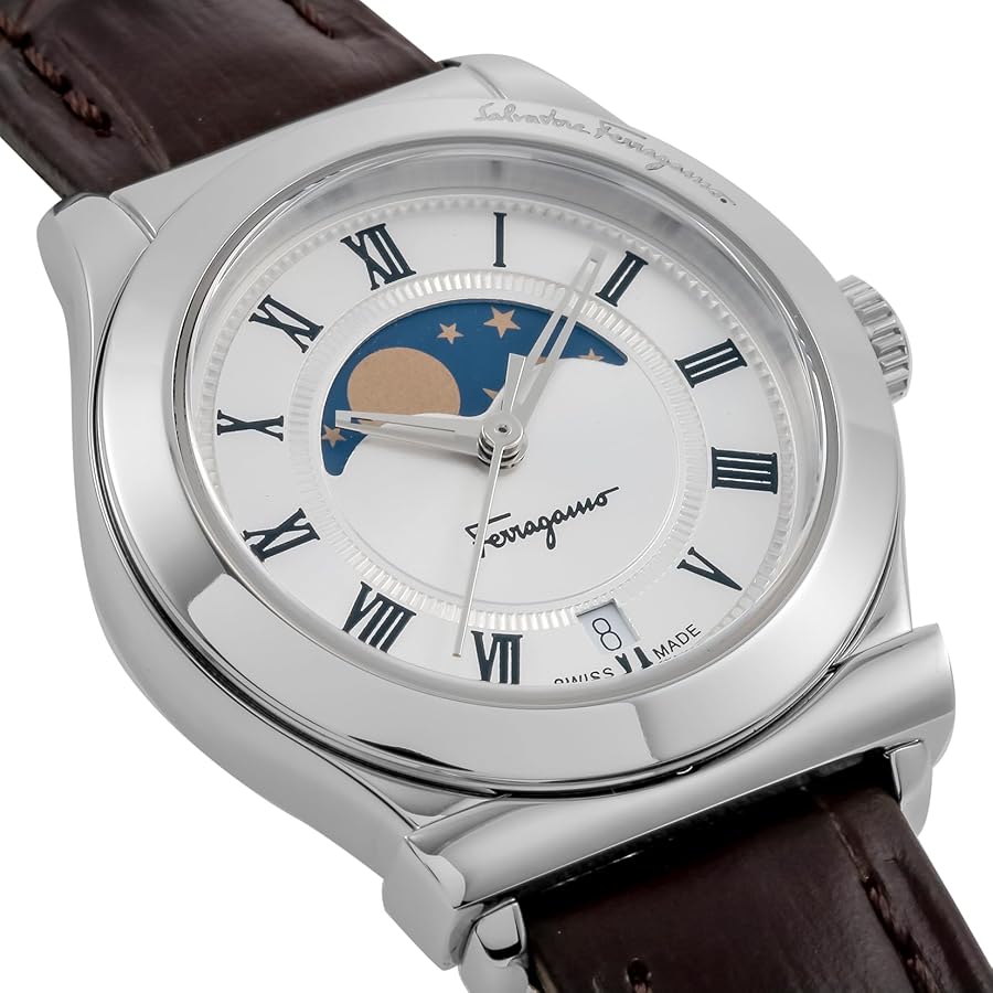 Amazon | [サルヴァトーレフェラガモ] 腕時計 1898 シルバー 文字盤