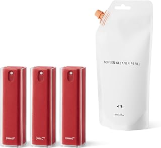 am Bildschirmreiniger Set mit 200 ml Nachfüllung – Handy & Laptop 3 Pack