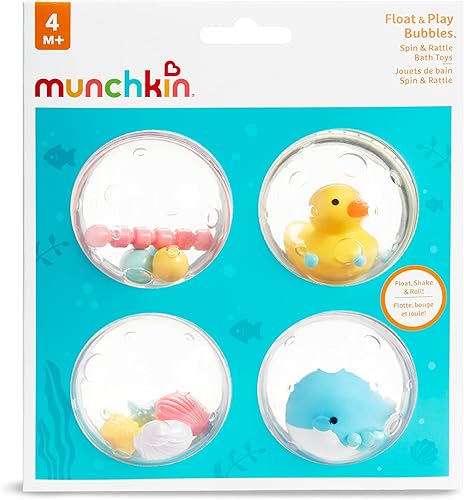 Miniatura 7 de Munchkin Float and Play Bubbles - Juguete de baño 4 unidades
