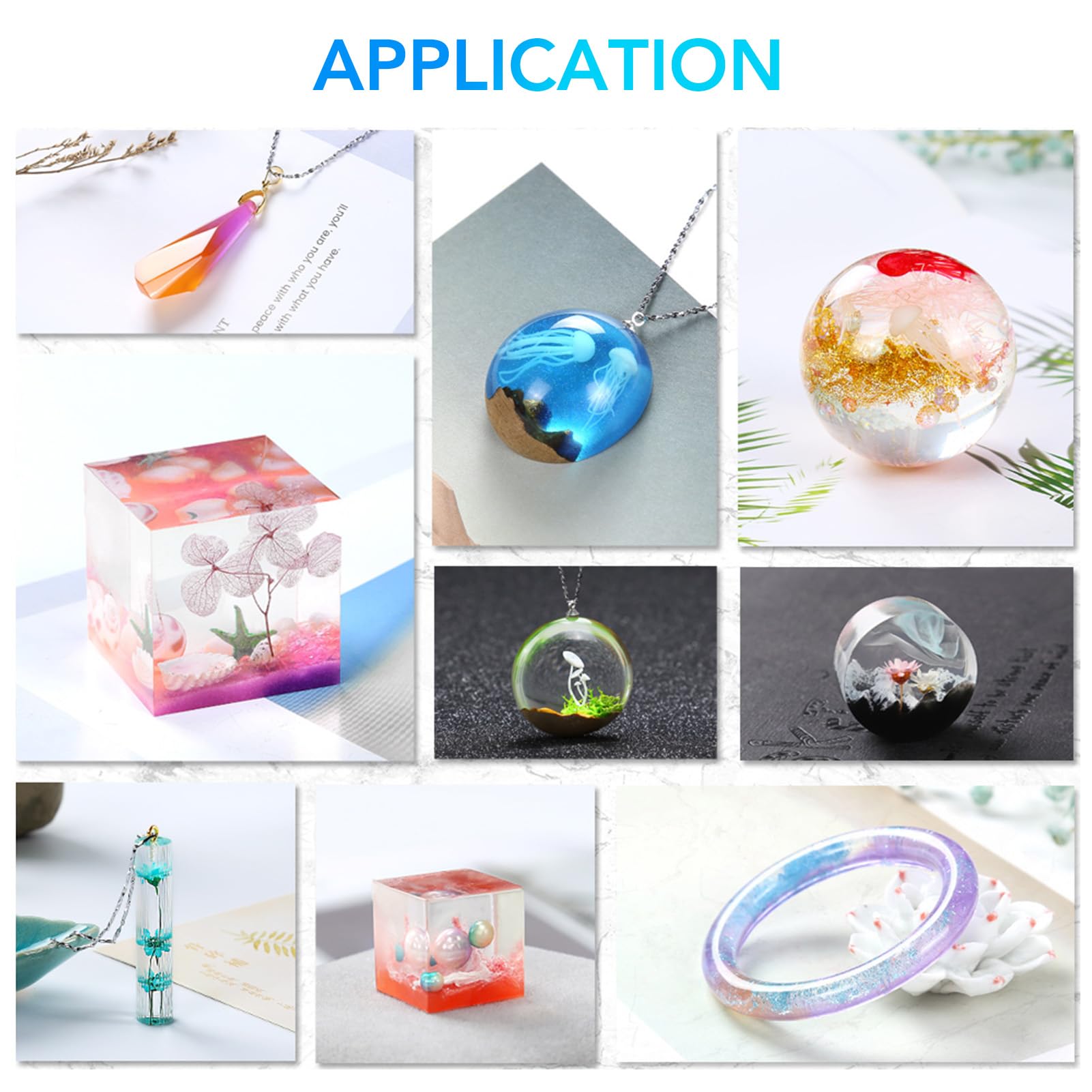 Colle en résine époxy, ratio de mélange 3:1, kit cristallin transparent, colle époxy pour la fabrication de bijoux et les travaux manuels DIY, comprend 750 g de résine et 250 g de