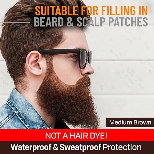 Miniatura 19 de Lápiz de peluquería con cepillo para peluquería para hombre, impermeable, a prueba de sudor, solución de larga duración con acabado natural, cubre