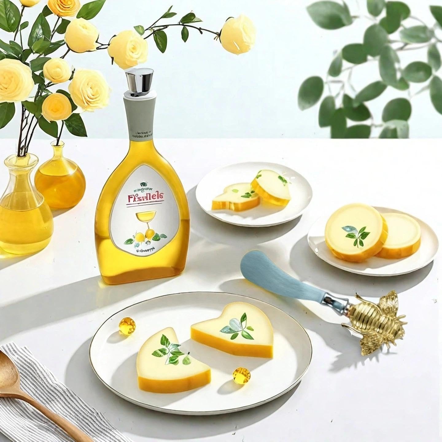 HeCotia Butter Knife Spreader Stainless Steel Sandwich Cheese Spreader Knife Bee Design Multipurpose Kitchen Gadgets for Peanut Jam Charcuterie Pastry