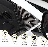 Vista 4 de Cubierta triangular para ventana delantera compatible con Chevrolet Corvette C8 Stingray Sports 2020 2021 2022, calcomanías de cubierta de alerón