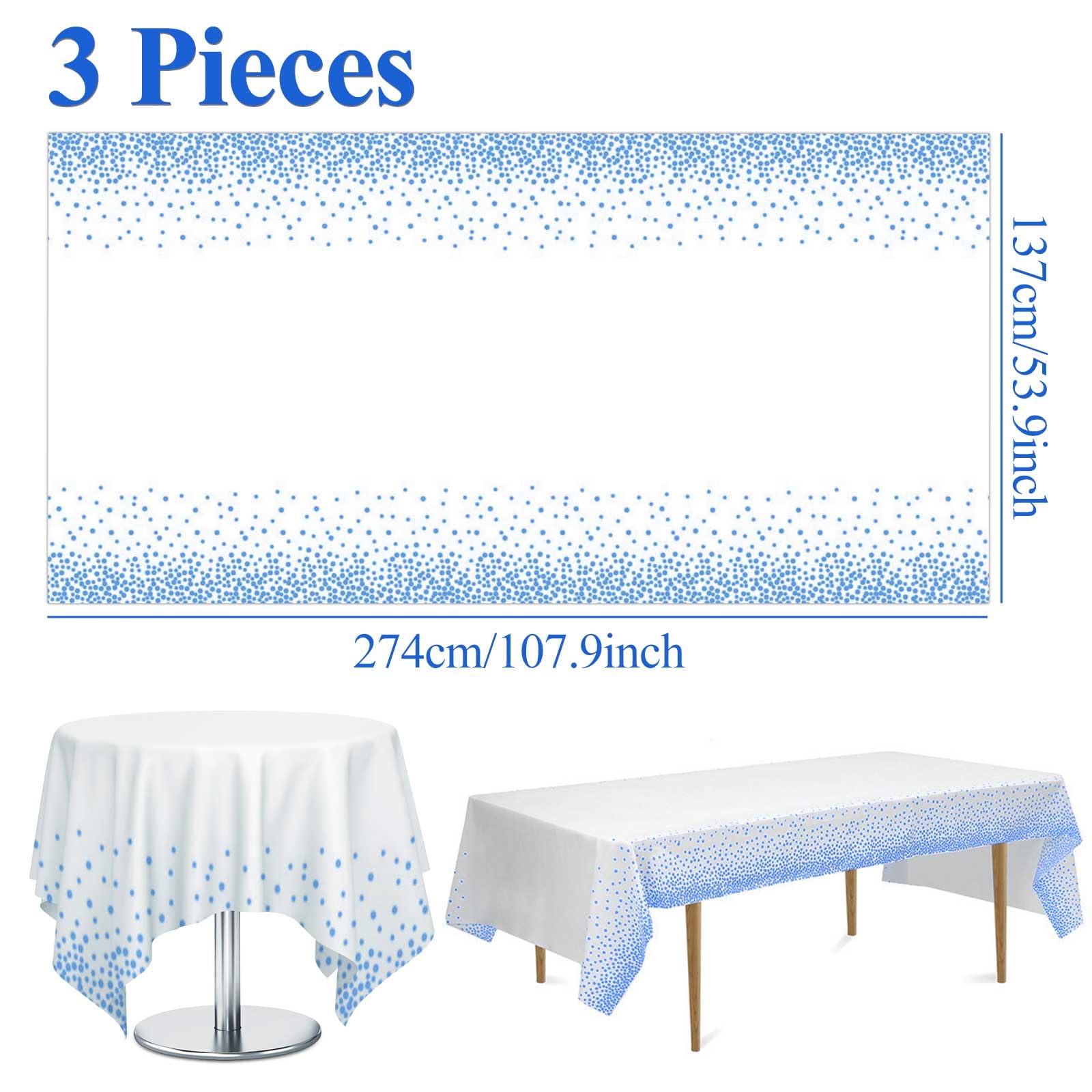 2 Nappes Jetables Anniversaire 137x274 Cm - Nappe En Papier Rose Flocon De Neige