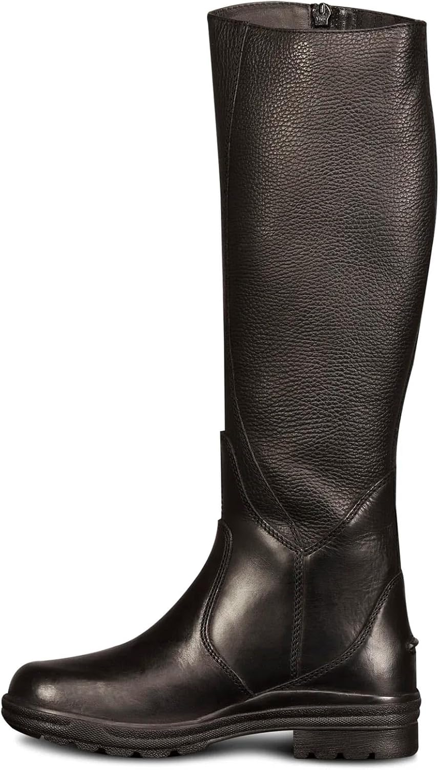 Ovation Women's Moorland II Highrider Tall Riding Boot - Full-Grain Leather Waterproof Breathable Side-Zip Equestrian Boots