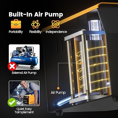 Miniatura 7 de Detector de fugas de máquina de humo automotriz, probador de diagnóstico de humo al vacío de 12 V CC, detector de fugas de combustible para sistema