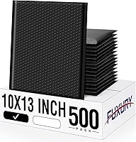 Vista 11 de Fuxury - Paquete de 200 sobres de burbujas negros de 4 x 8 pulgadas, sobres acolchados impermeables con sello automático, sobres de burbujas