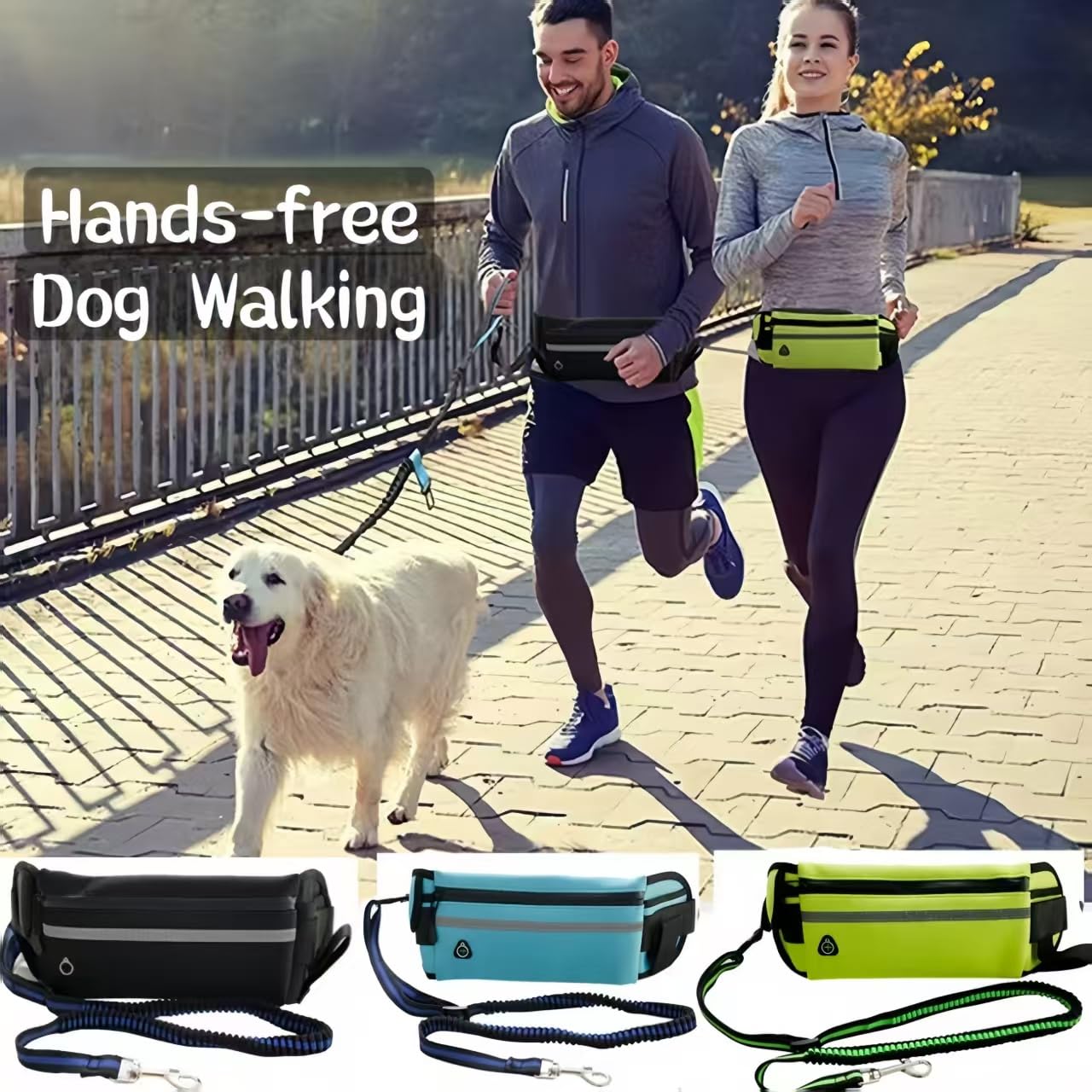 Vndnsy Hands Free Dog Lead 110-163 cm - Image 4