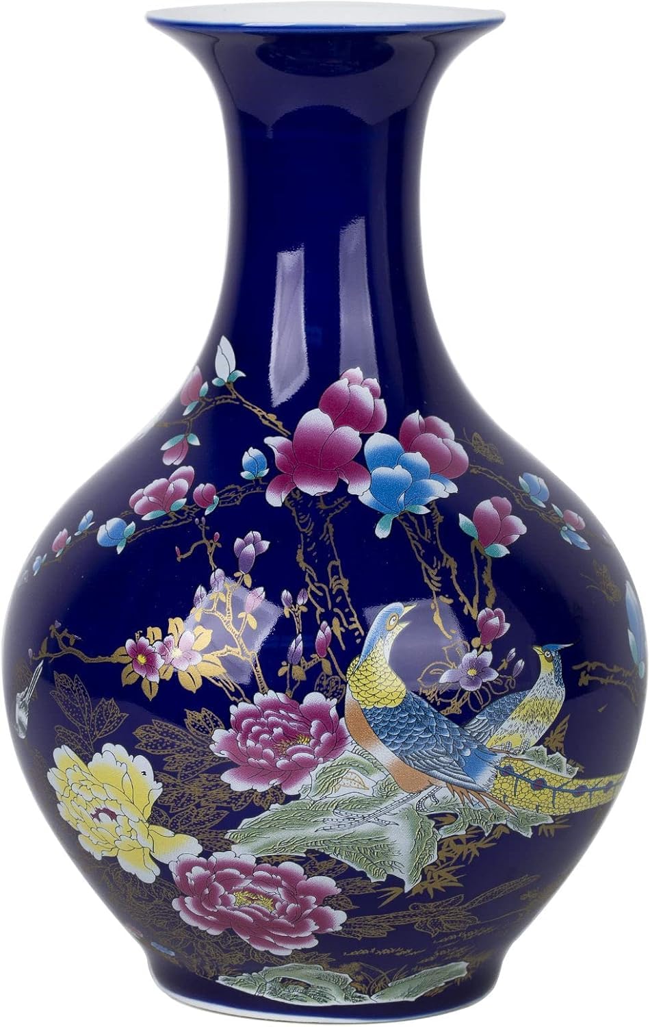 Vase à fleurs en céramique extra big long vert pour décoration intérieure