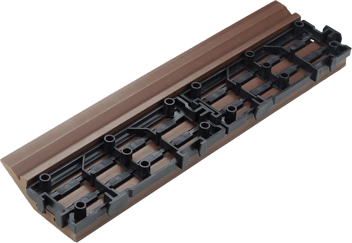 Design House Straight Edge Trim for Square Deck Tiles, Russet Canyon, 4-Pack