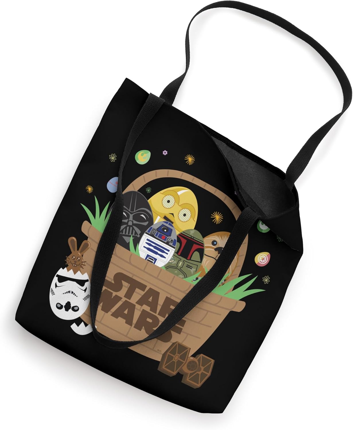 Star Wars Classic Characters Easter Eggs Basket Funny Spring Tote Bag