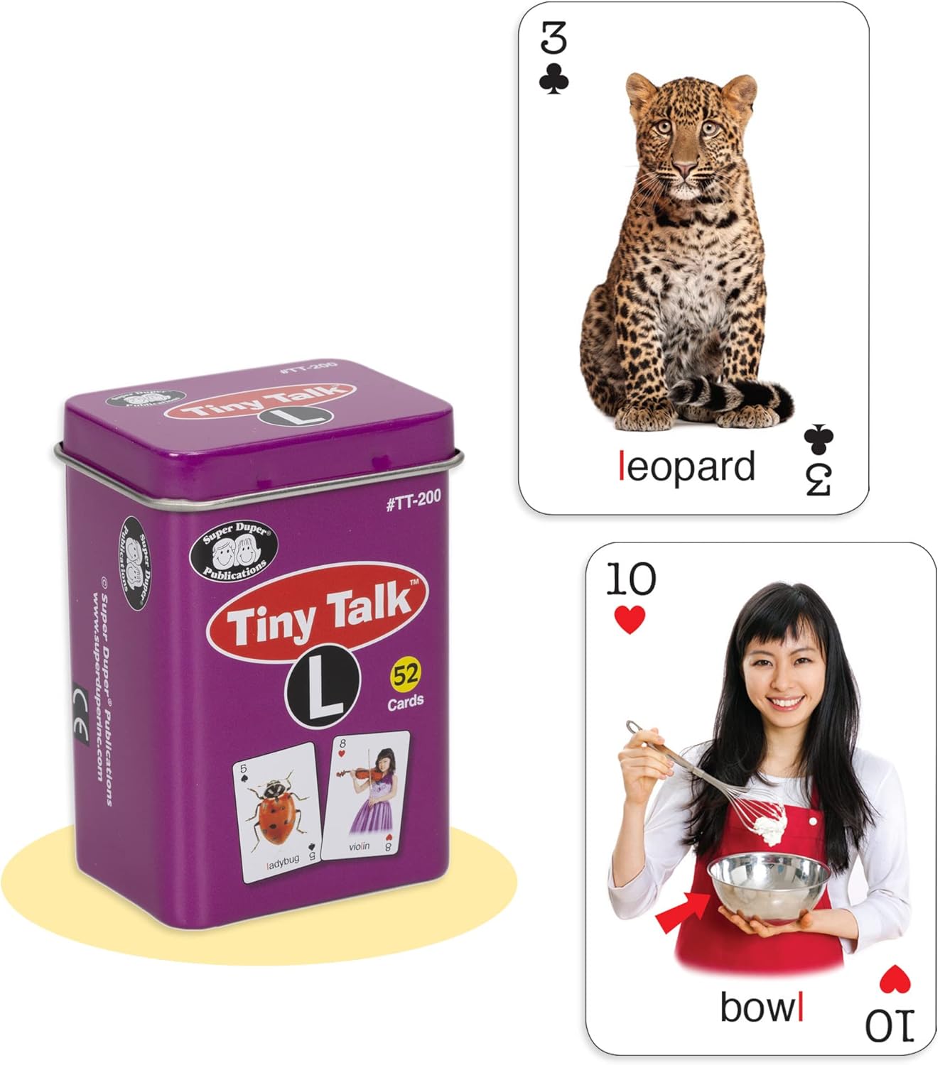 Super Duper Publications | Tiny Talk Articulation and Language Photo Flash Cards: Set 1 (10 Card Decks) | Educational Resource for Children