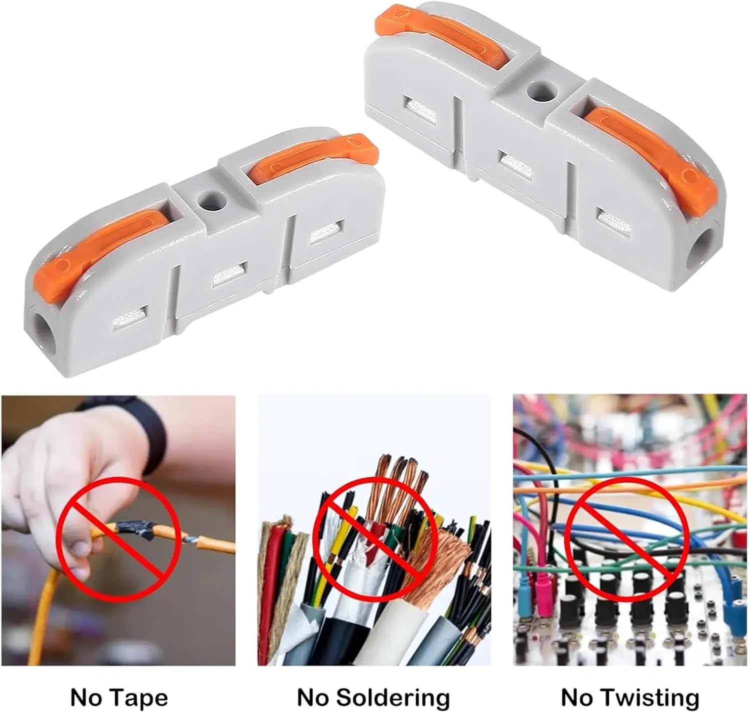 Lever Wire Connectors 60pcs Lever Wire Connectors, 1 To 1 Inline Assemblable Connector, Electrical Connectors Terminals