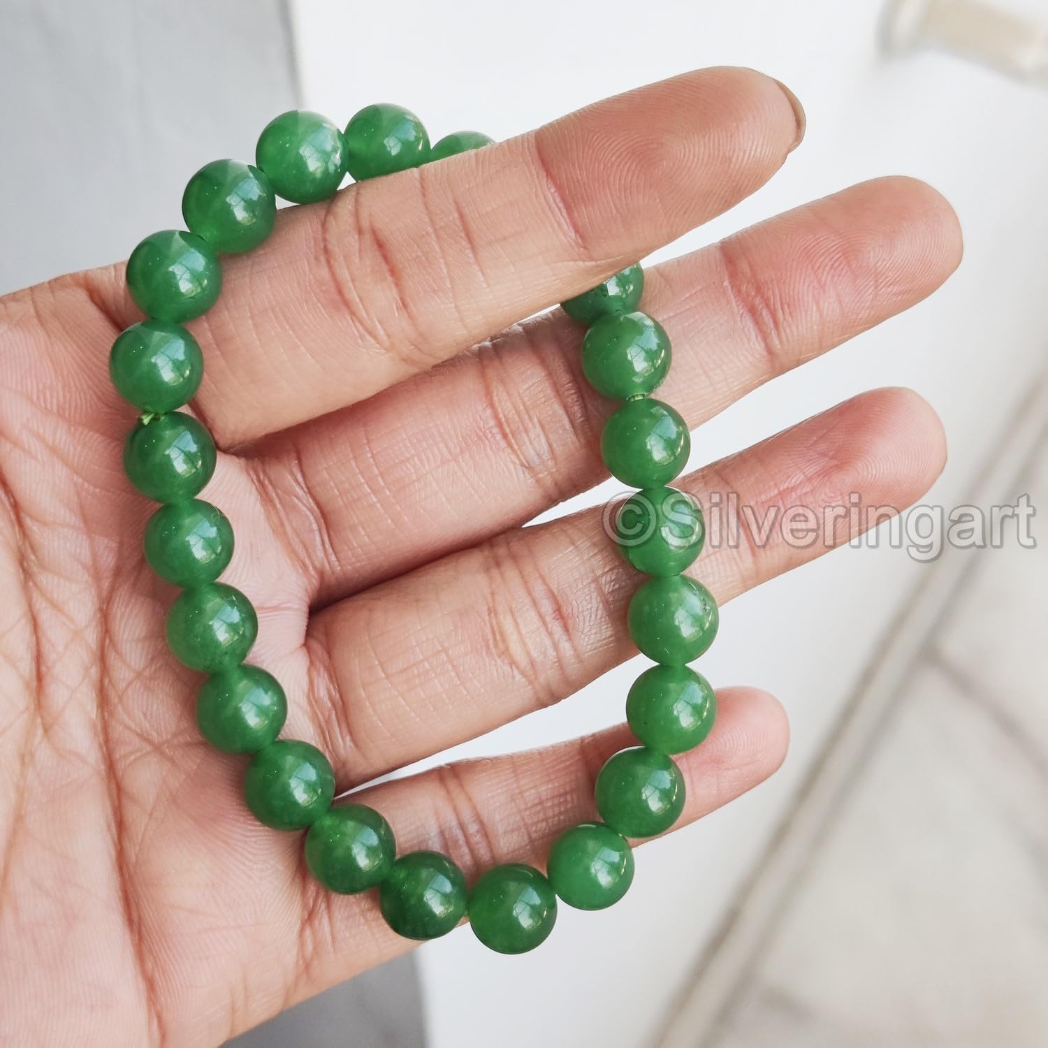 Green Aventurine Beads Bracelet, Natural Aventurine Bracelets, Green Aventurine Birthstone, Boys Girls Better Job Opportunities, Increase Prosperity and Reiki Crystal, Mens Womens Bracelet