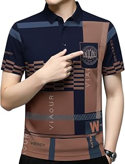 Enitor Men’s Cotton Polo T-Shirt, Formal Polo-Neck T-Shirt for Men, Graphic Print Tshirts for Boys, Casual Texture Tshirt ... Price In India