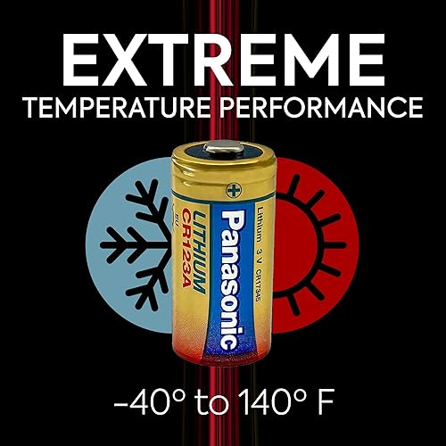 Miniatura 4 de Panasonic Baterías de litio CR123A de 3 V de larga duración para linternas tácticas, sistemas de seguridad para el hogar, cámaras, equipos de